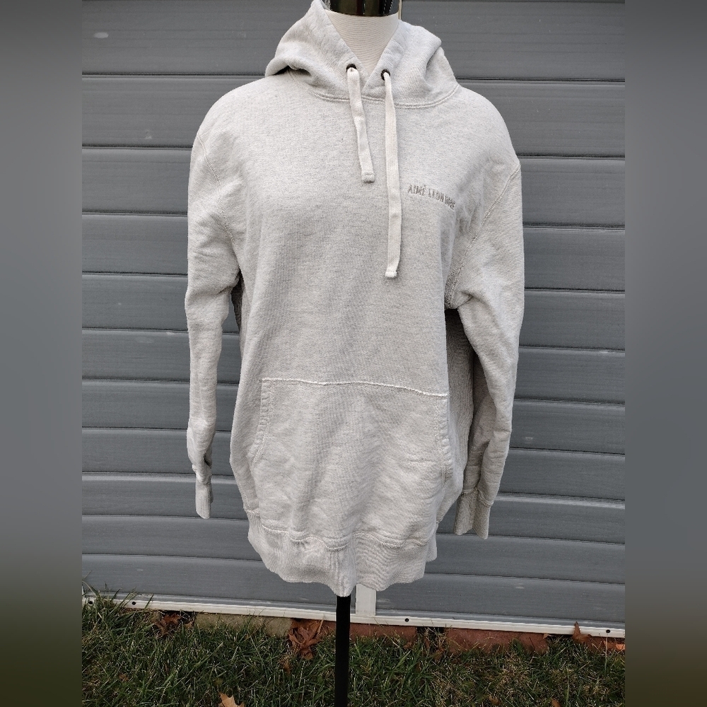 Aimé Leon Dore Men’s Tonal Logo Hoodie Oatmeal Size Large EUC